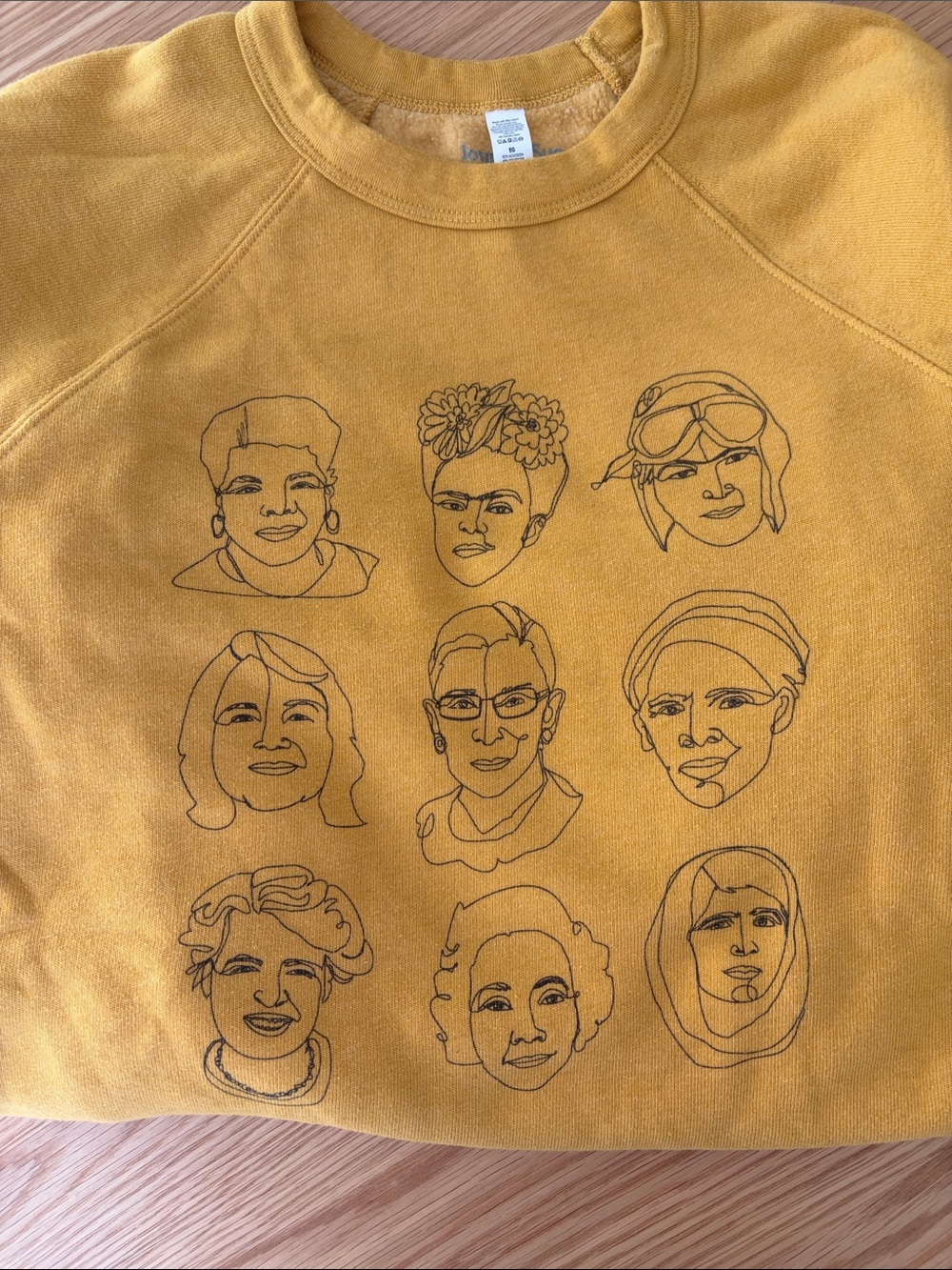 Joseph+Sue 3x3 Badasses Sweatshirt in Heather Mustard